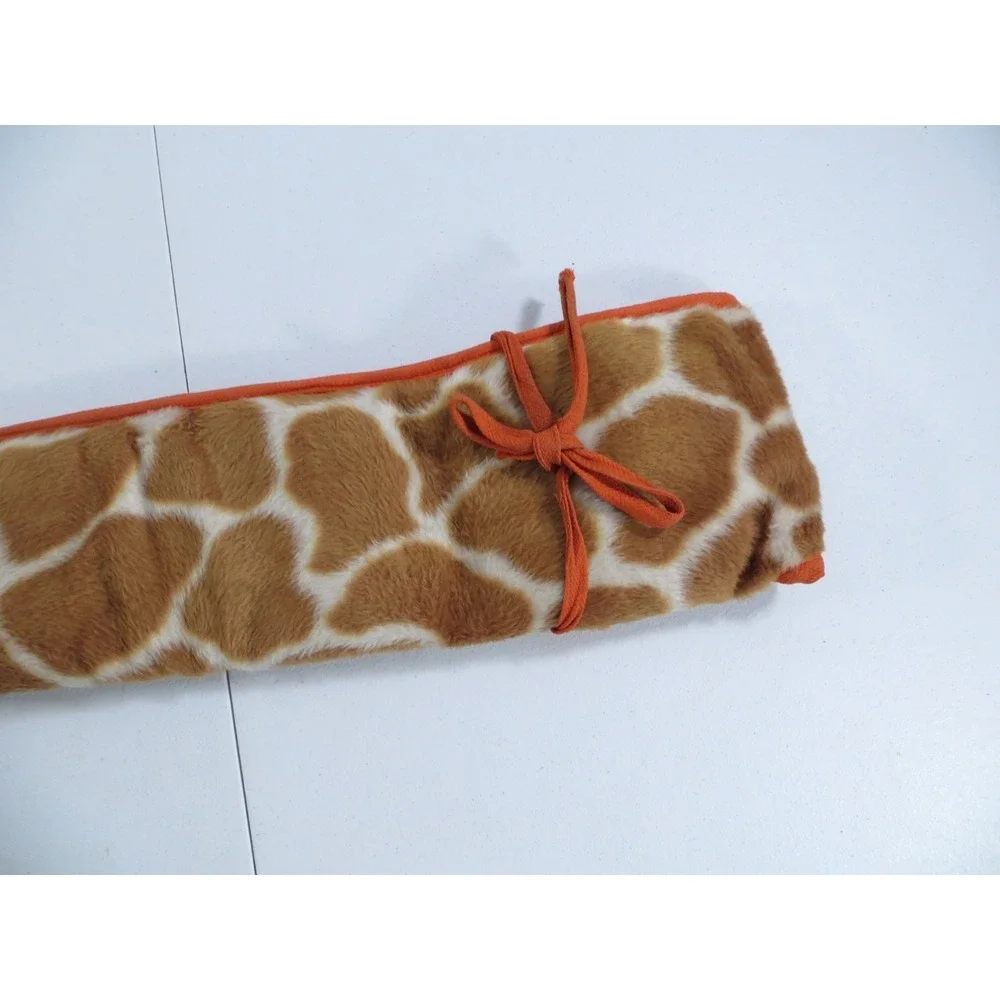Vintage Giraffe Print‎ Fleece Orange Satin Lined Rifle Shotgun Sock Case Bag 48